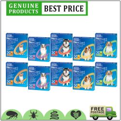 NEXGARD SPECTRA 12 Doses for Dogs Heartworm Flea Worm Treatm