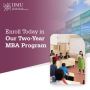 Enroll today in our two-year MBA program 