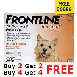 Get Free Doses on frontline Top Spot Product @petcaresuppli
