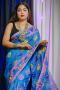 Buy the Best Quality Blue Dhakai Jamdani Saree from Poridheo