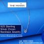 925 Sterling Silver Zircon Necklace Jewelry in India