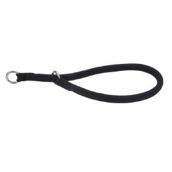 Coastal Round Nylon Training Dog Collar Black 3/8x18in