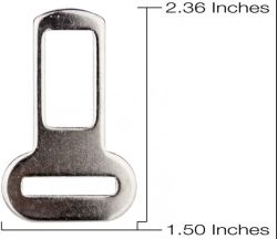 Seat Belt Buckle Male End – Hardened for Tight Fit